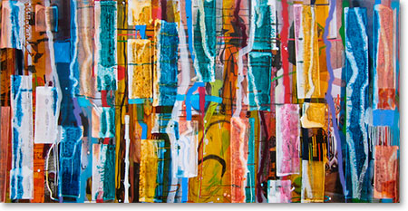 Clearwater XXI, 2011, mixed media/canvas, 100cm x 200cm